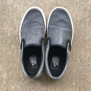 Grey Marble Canvas slip On Vans